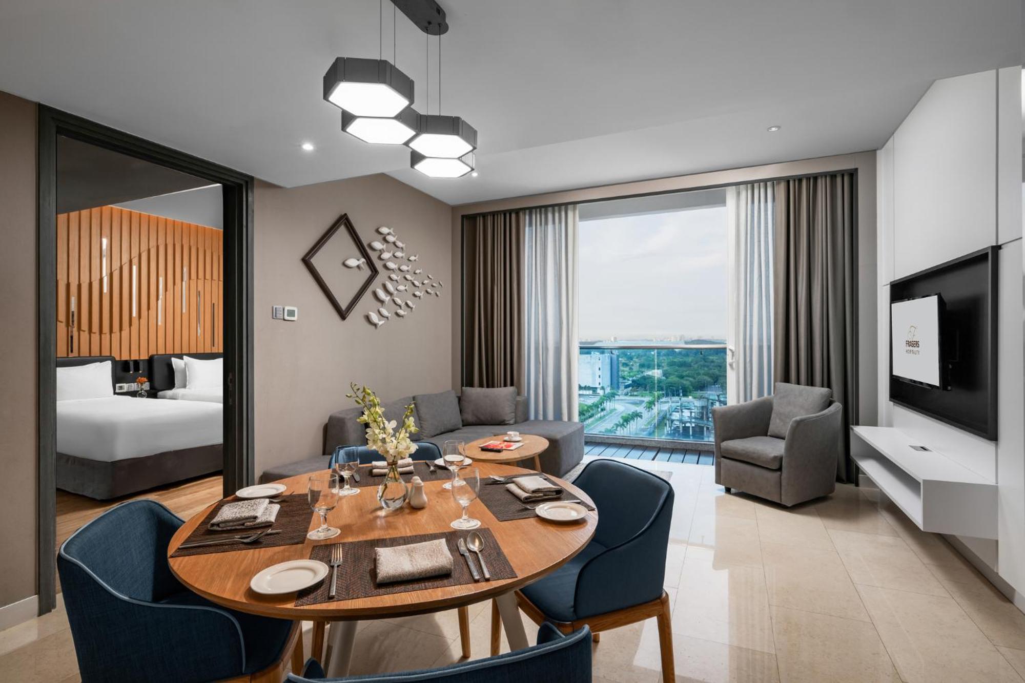 נוסג'יה Fraser Place Puteri Harbour מראה חיצוני תמונה A suite at the hotel